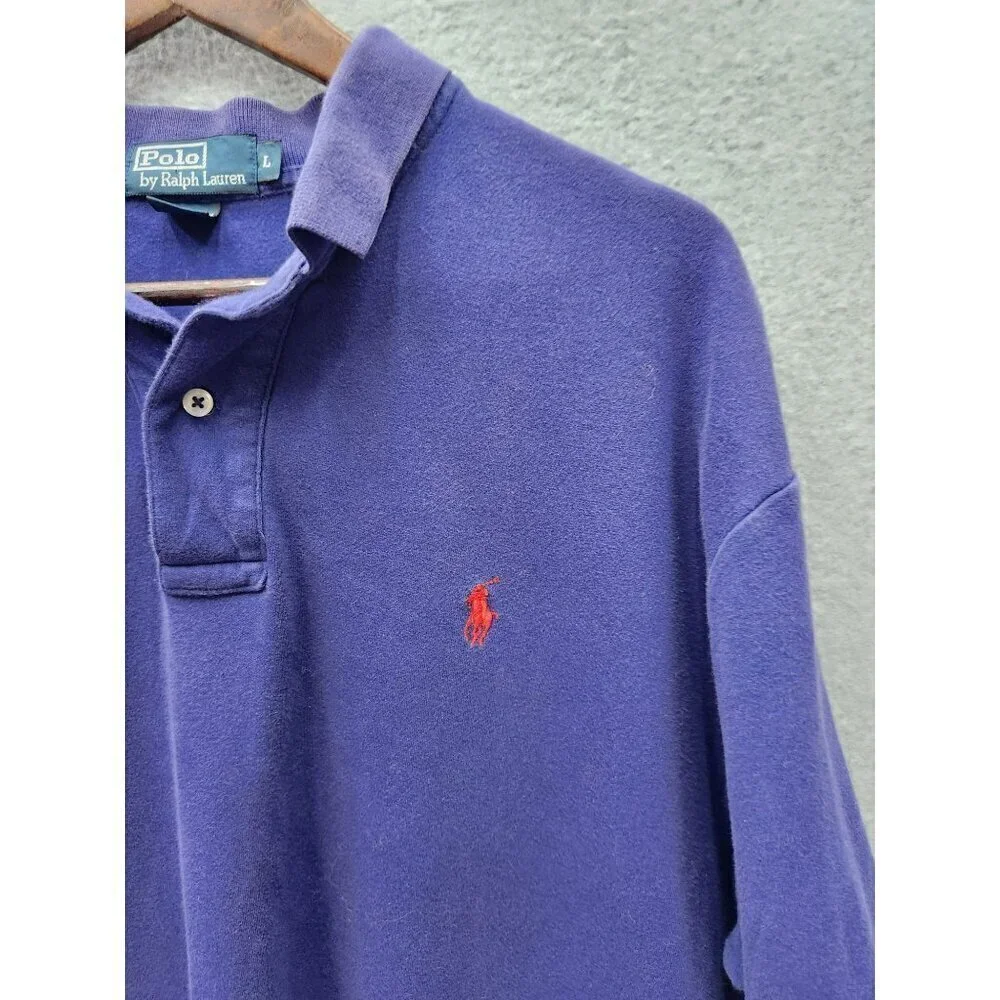 Polo by Ralph Lauren Polo Shirt Mens L Blue Cotton